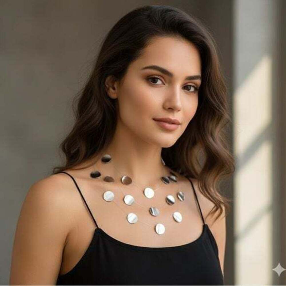 Silver Invisible Necklace Design
